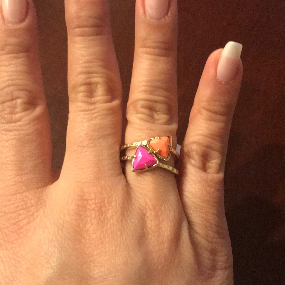 Kendra Scott Anna Triangle Rings (set of 2)